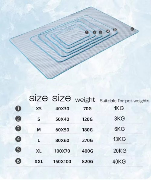 Breathable Ice Silk Pet Cooling Pad